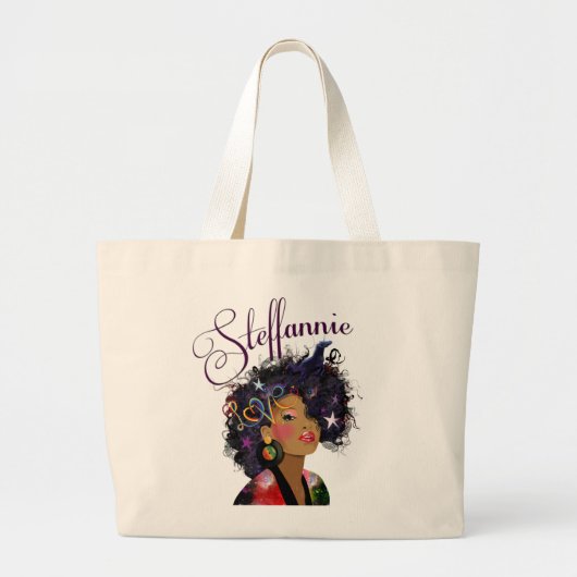 " Steffannie" (Gepersonaliseerd Tas) 2 Grote Tote Bag (Voorkant)