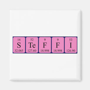 Steffi periodieke table name magnet magneet