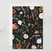 Steg Roestterracotta floral rustige moderne Kaart (Achterkant)