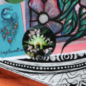 Stegosaur Dinosaur Flower Dinosaurs Ronde Sticker