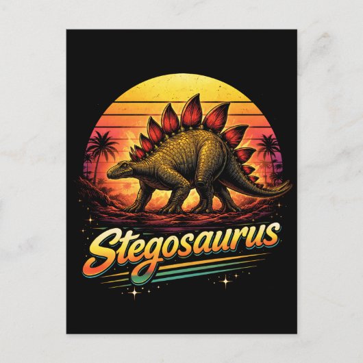 Stegosaurus Briefkaart (Voorkant)