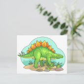 Stegosaurus Briefkaart (Staand voorkant)