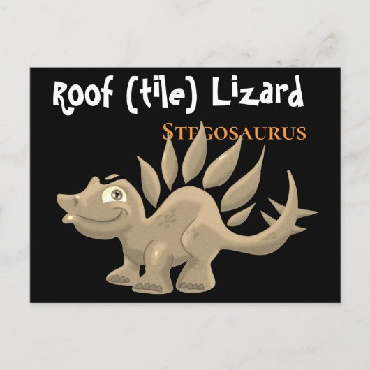 Stegosaurus Briefkaart (Voorkant)