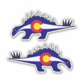 Stegosaurus Colorado Rocky Mountains Sticker (Voorkant)