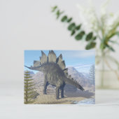 Stegosaurus dinosaur - 3D rendering Briefkaart (Staand voorkant)