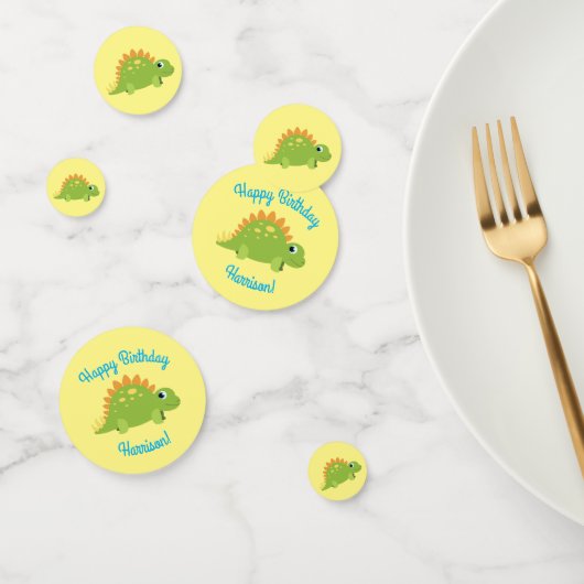 Stegosaurus Dinosaur Birthday Party Confetti (Groep)