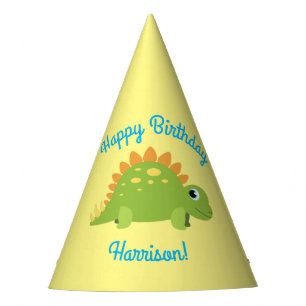 Stegosaurus Dinosaur Birthday Party Feesthoedjes