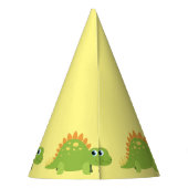 Stegosaurus Dinosaur Birthday Party Feesthoedjes (Achterkant)