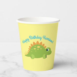 Stegosaurus Dinosaur Birthday Party Papieren Bekers