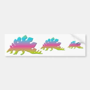 Stegosaurus Dinosaur Bumpersticker