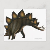 Stegosaurus dinosaur, computerkunstwerk. briefkaart (Voorkant)