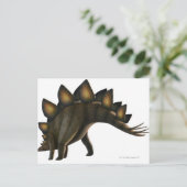 Stegosaurus dinosaur, computerkunstwerk. briefkaart (Staand voorkant)