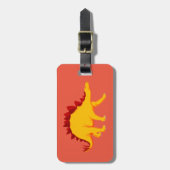 Stegosaurus Dinosaur Design Bagagelabels (Voorkant verticaal)