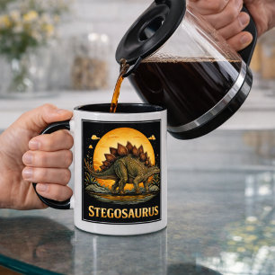 Stegosaurus Dinosaur Prehistorische Maan T-shirt