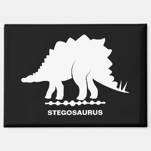Stegosaurus Dinosaur Silhouet Magneet