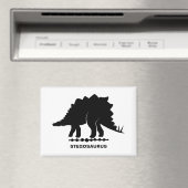 Stegosaurus Dinosaur Silhouette Magneet (Insitu (Vaatwasser))