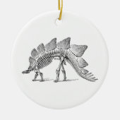 Stegosaurus Dinosaur Skeleton Fossil Keramisch Ornament (Voorkant)