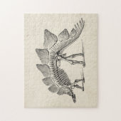 Stegosaurus Dinosaur Skeleton Fossil Legpuzzel (Verticaal)