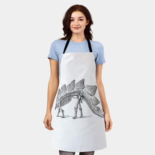 Stegosaurus Dinosaur Skeleton Fossil Schort (Gedragen)