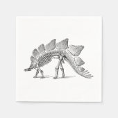 Stegosaurus Dinosaur Skeleton Fossil Servet (Voorkant)