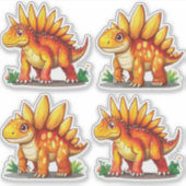Stegosaurus Dinosaur Sticker (Voorkant)