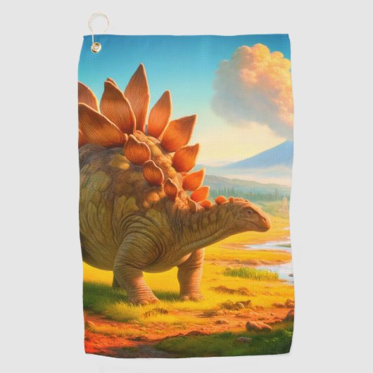 Stegosaurus Golfhanddoek (Voorkant)