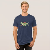 Stegosaurus Hugs: Unisex T-Shirt (Voorkant volledig)