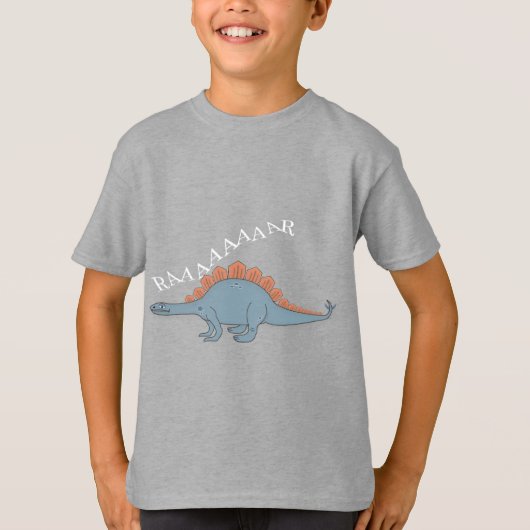 Stegosaurus — Kinderen Basic T-Shirt (Voorkant)