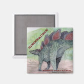 Stegosaurus Magnet Magneet (Voorkant / Achterkant)
