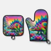 Stegosaurus Ovenwant & Pannenlap Set (Voorkant)