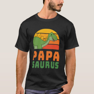 Stegosaurus Papasaurus Dinosaur Vaderdag T-shirt