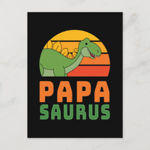 Stegosaurus Papasaurus Dinosaurius Vaderdag Briefkaart