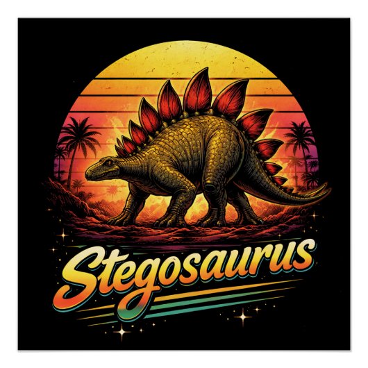 Stegosaurus Perfect Poster (Voorkant)