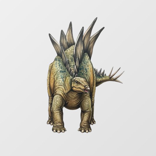 Stegosaurus  raamsticker (Vel)