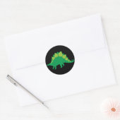 Stegosaurus Ronde Sticker (Envelop)