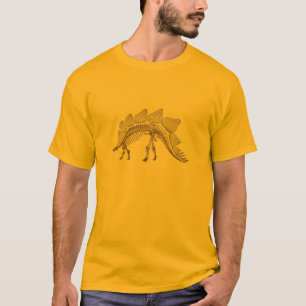 Stegosaurus skeleton t-shirt