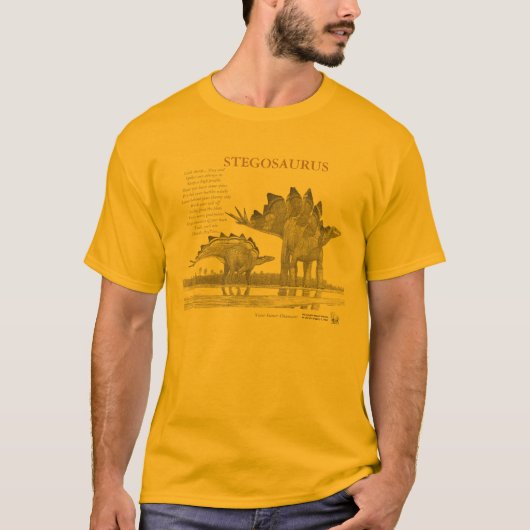 Stegosaurus Uw Inner Dinosaur Gregory Paul shirt (Voorkant)