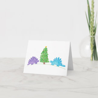 Stegoten door de kerstboom kaart
