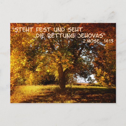 Steht fest und seht die Rettung Briefkaart (Voorkant)