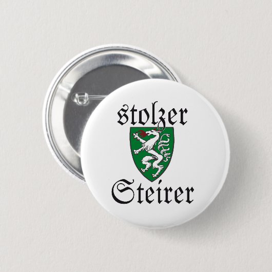 Steiermark Österreich Stolzer Sterer Wappen Ronde Button 5,7 Cm (Voorkant /achterkant)