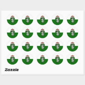 Steiermark (Staat), vlag van Oostenrijk Ronde Sticker (Vel)
