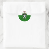 Steiermark (Staat), vlag van Oostenrijk Ronde Sticker (Tas)