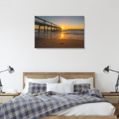 Steiger bij Sunrise - Ingewikkeld Canvas (Insitu (Slaapkamer))