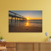 Steiger bij Sunrise - Ingewikkeld Canvas Afdruk (Insitu (Woonkamer))