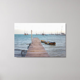 Steiger en kreeftenfuiken canvas afdruk