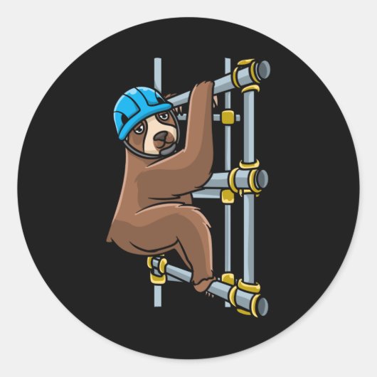 Steiger Luiaard Steiger Ronde Sticker (Voorkant)