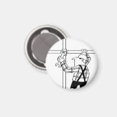 Steigerbouwer met Steiger Magneet (Voorkant / Achterkant)