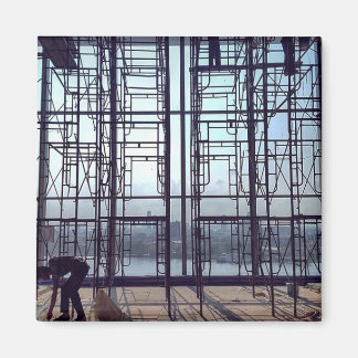 Steigers in de lobby magneet