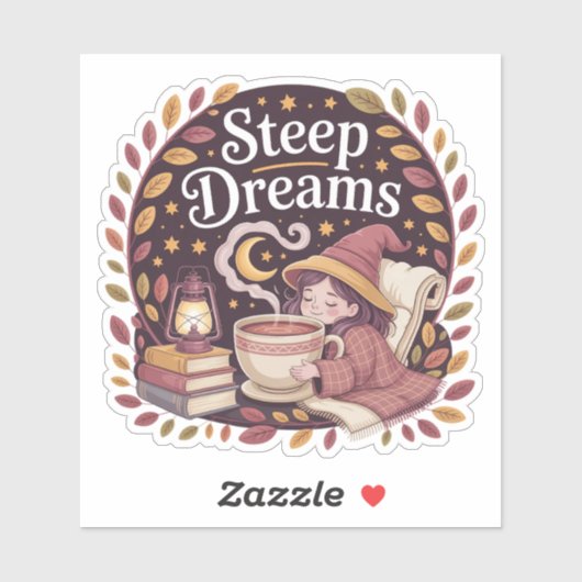 Steile dromen - Gezellige heksenthee Sticker (Vel)