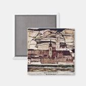 Stein an der Donau II van Schiele Egon Magneet (Voorkant / Achterkant)
